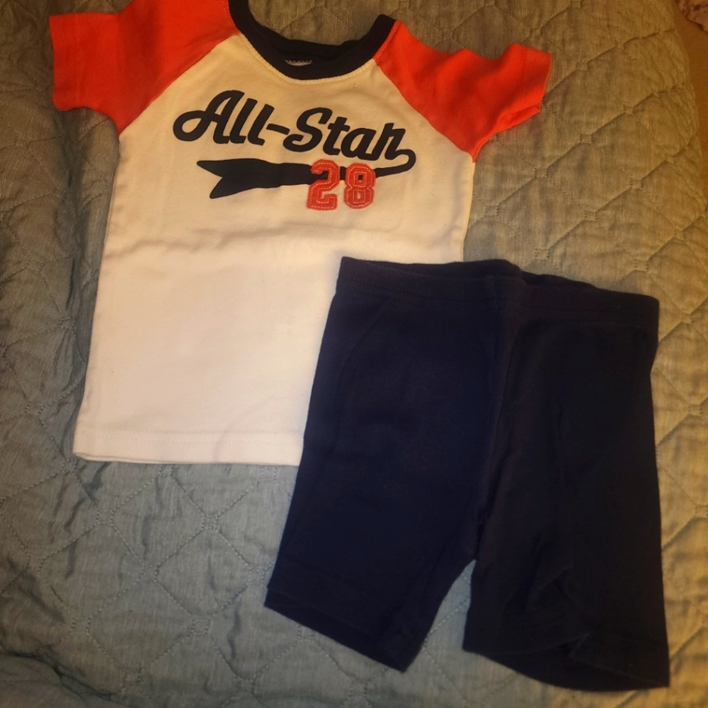 *nd 18-24 month summer baseball Cotton Snug Fit pjs